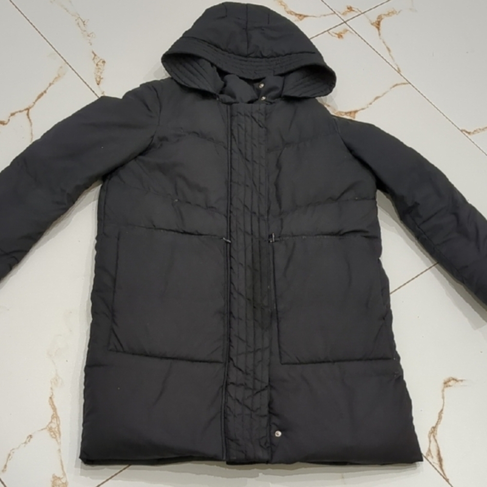 Winter Coat Down Fill Bimba Y Lola Women's Black Puffer Coat - Picture 2 of 3